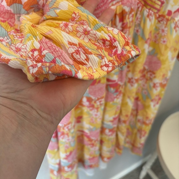 Torrid Peach Floral Gauze Hi-Lo Dress Size 3X (22-24) - Picture 9 of 13